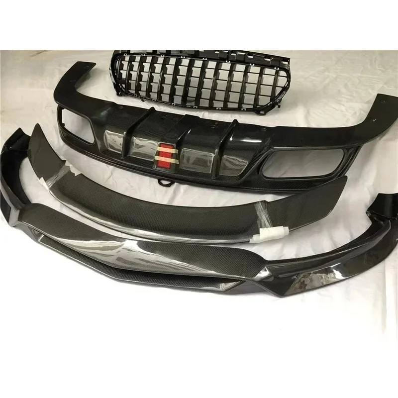 

Carbon Body Kit Cla45 CLA200 CLA250 Class W117 Front Lip Rear Diffuser Side Skirts Grille Spo