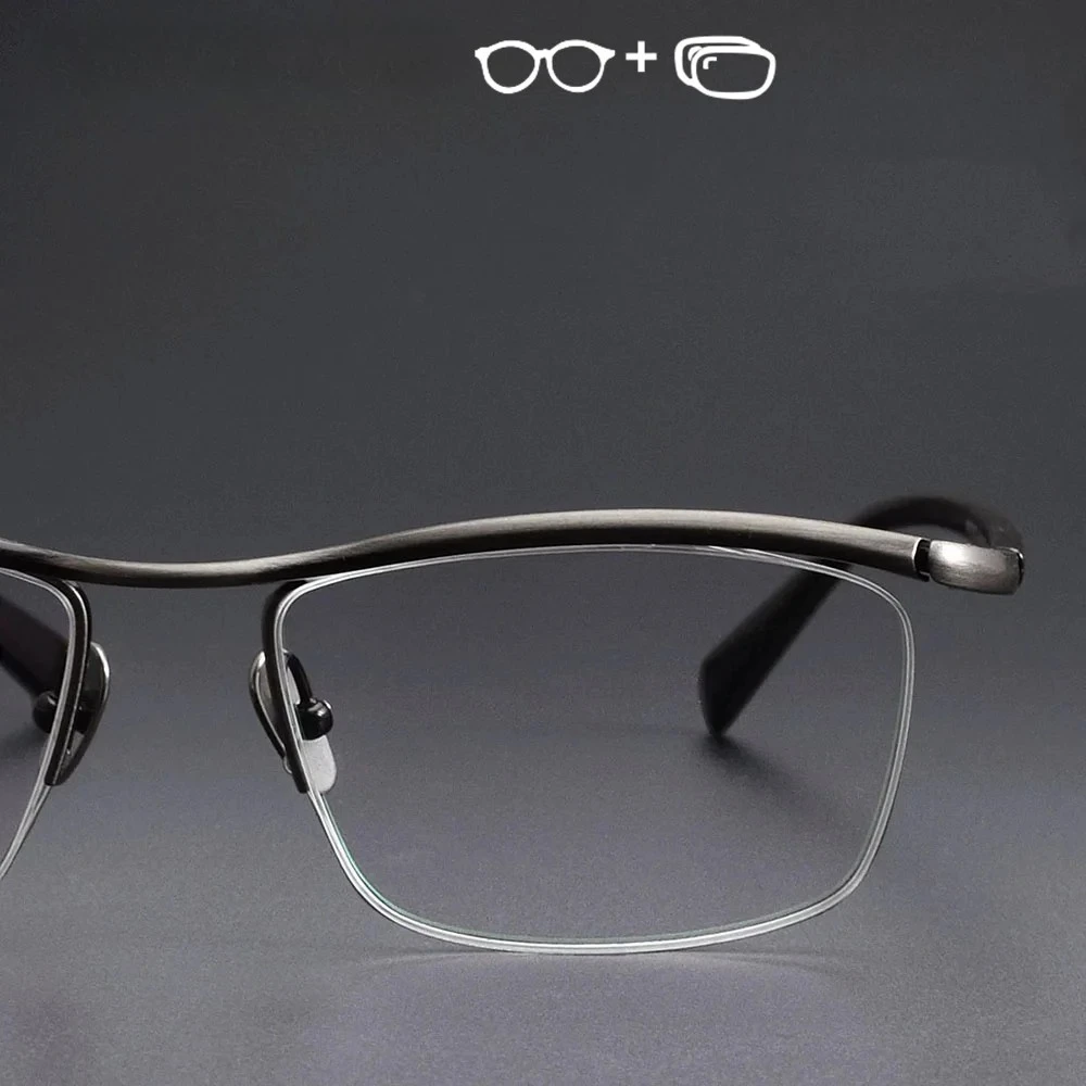 Brez عالية الجودة قصر النظر النظارات الطبية الرجال التيتانيوم خلات نظارات تخصيص النظارات البصرية التقدمية S-876 #6