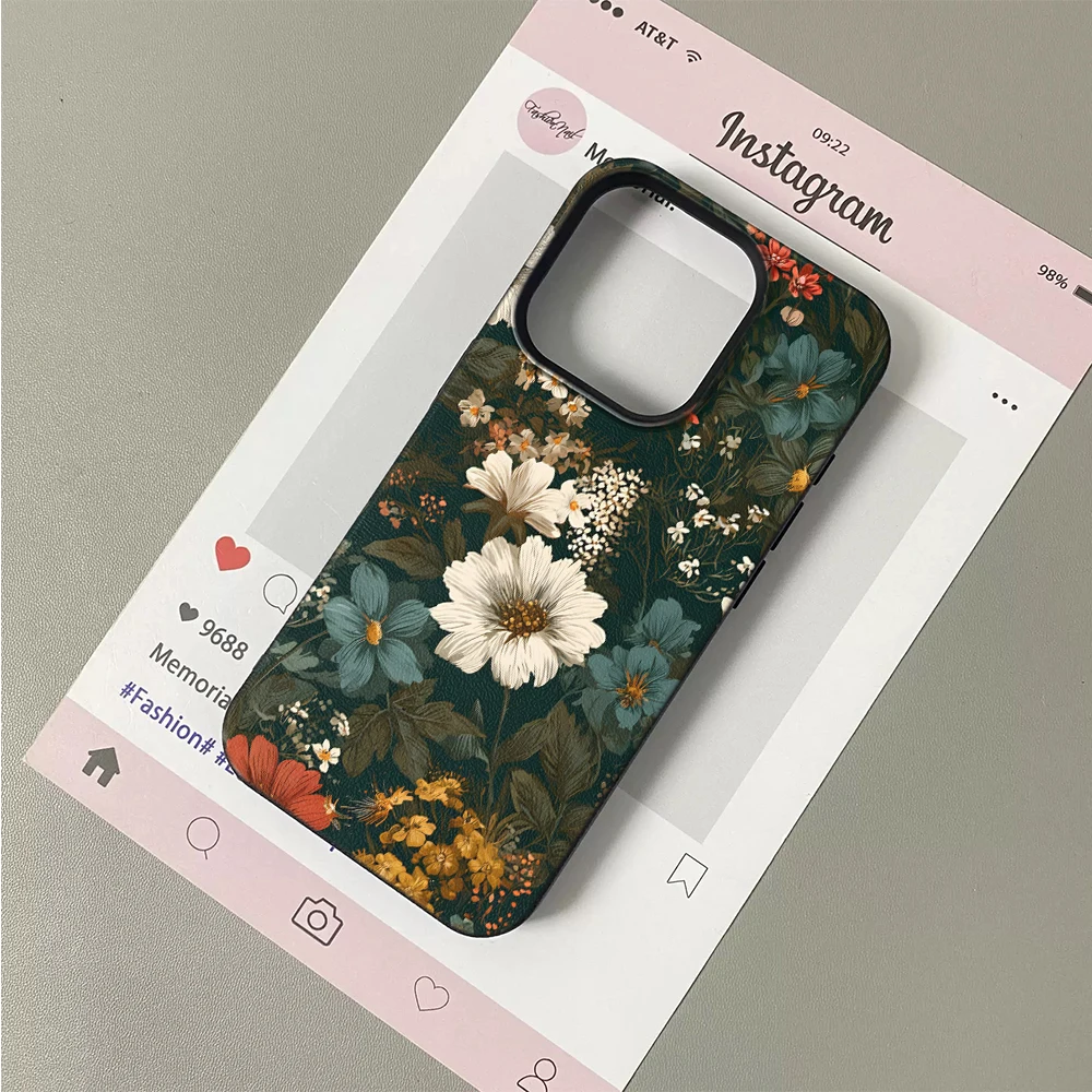 Vintage Floral Dark Pattern Vi - Vintage Floral Pattern Soft Case recension och pris