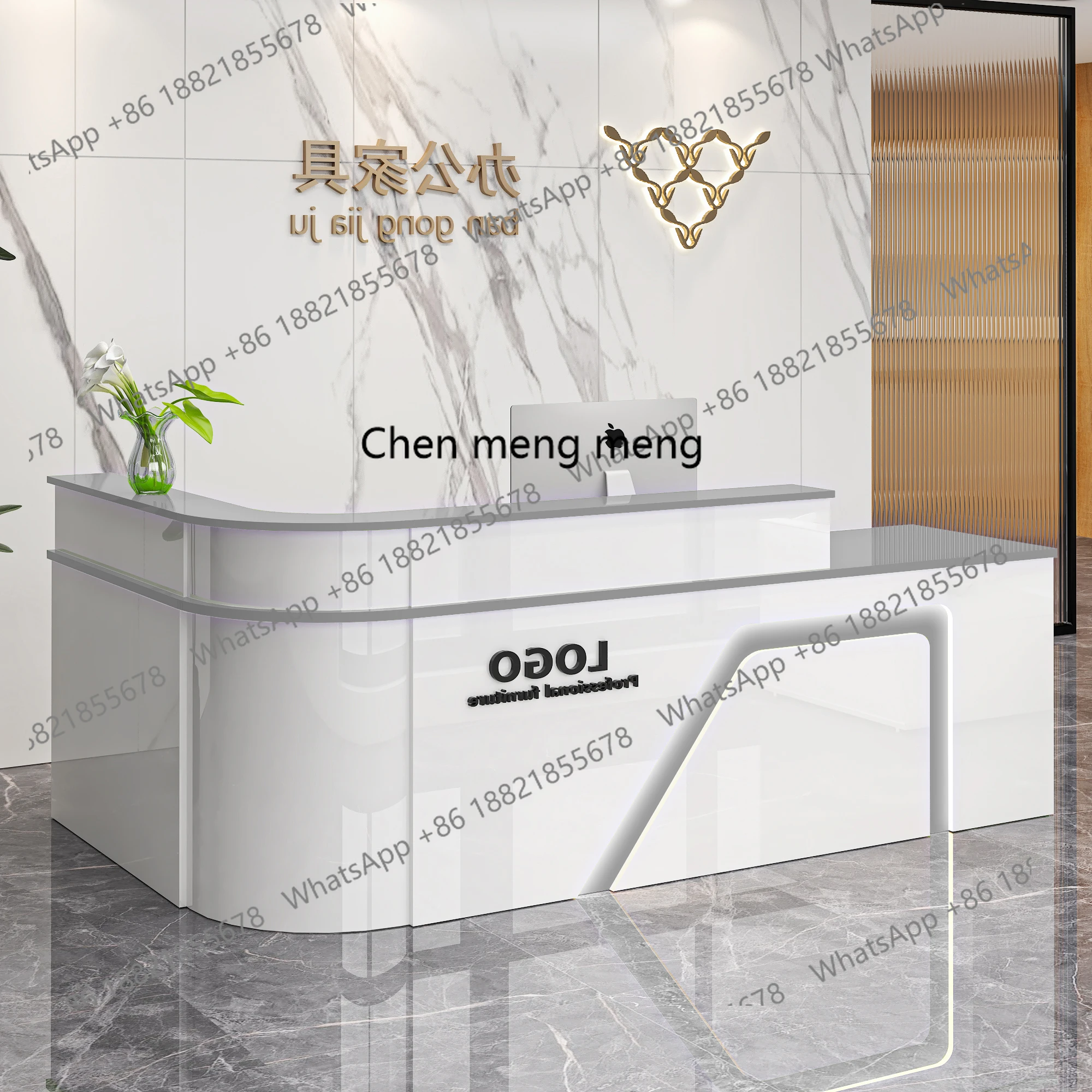 

Checkout page Reception desk Front desk Bar store Small arc corner beauty salon Supermarket