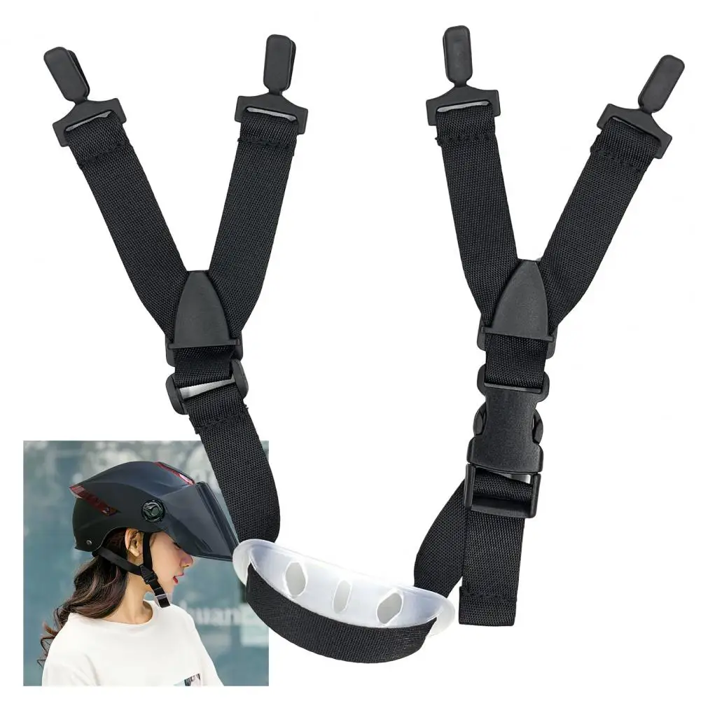 Y-shaped Adjustable Buckle Removable Hat Chin Strap Safety Helmet Chin Strap with Chin Cup Helmet Accessory