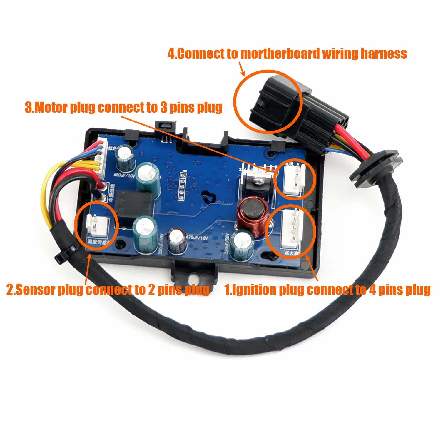 12V 24V 2KW 3KW 5KW 8KW Hava Dizel park ısıtıcısı LCD Monitör Anahtarı Uzaktan kumanda panosu Anakart Araba Kamyon Van Tekne