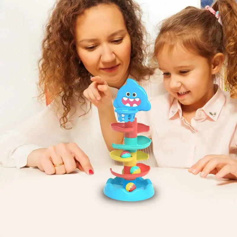 Ball Drop Educational Ball Drop Game Ball Track Toy Tower Swirl Tower Ball Roll Fun Colorful Toddler Track Toy For Girls Toddler