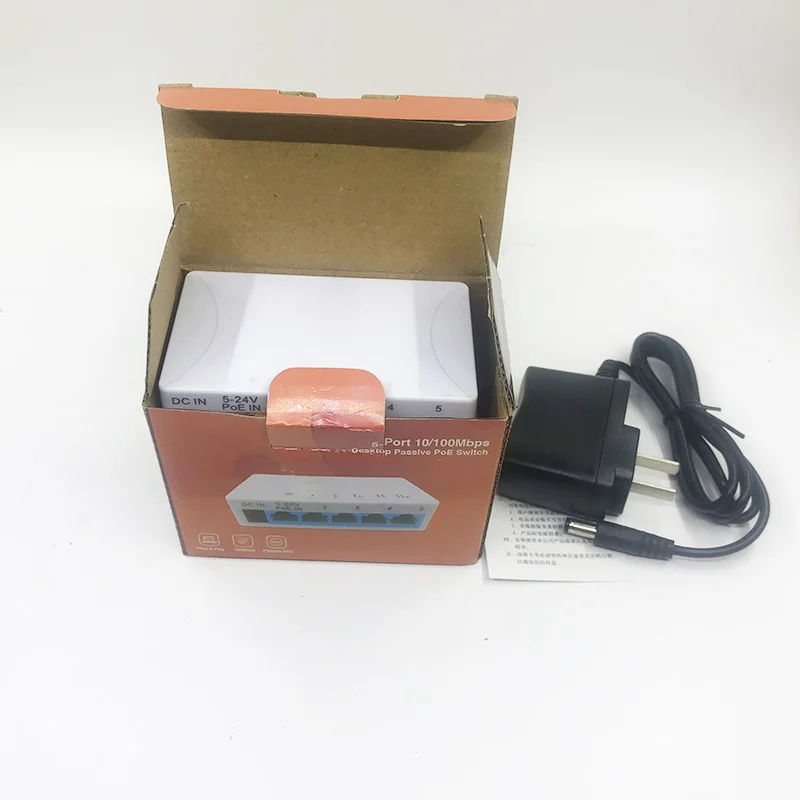 AT 1 Buah 100Mbps 5 Port Mini Fast Ethernet LAN RJ45 Jaringan Switch Switcher Hub VLAN Mendukung Diskon Besar