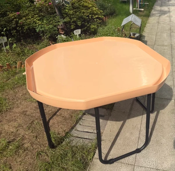 Multifunctional Water Play Sand Table, Large Black Plate Sensory Basin, Can Be Lifted and Lowered