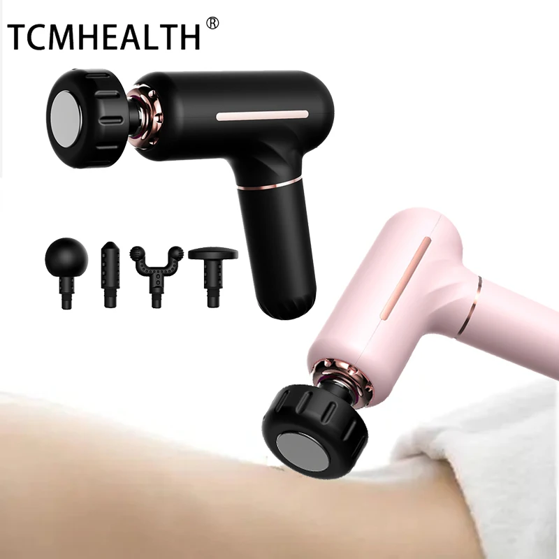 Mini Portable Fascia Gun Infrared Deep Tissue Muscle Vibrator Profession Hand Held Electric  Intelligent Massage Precise Care