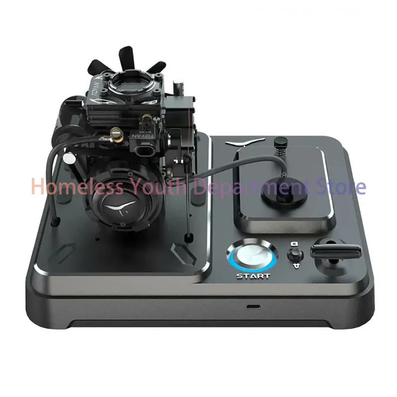 

L100 Miniature Single-cylinder 4-stroke Transparent Oil Tank Internal Combustion Engine Model