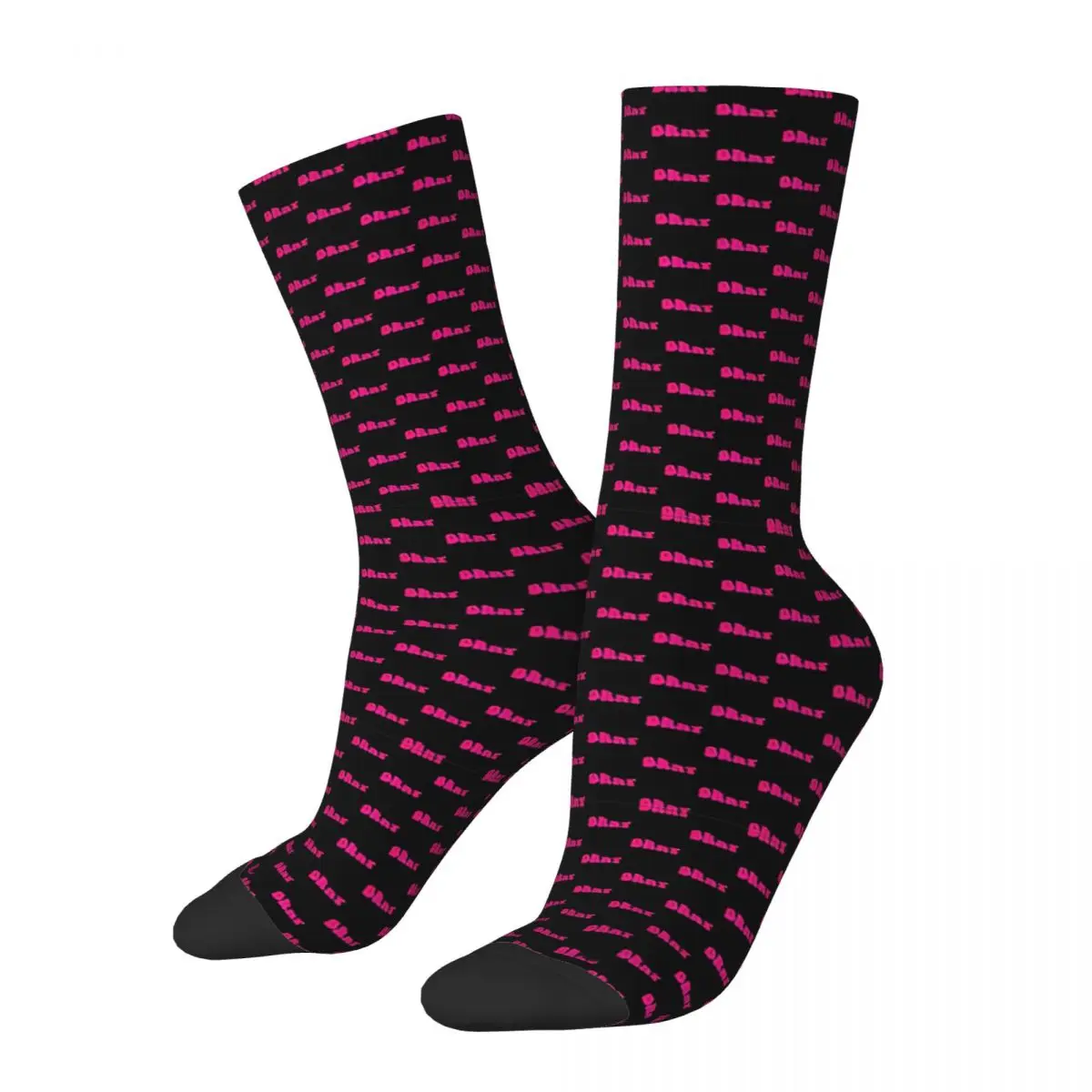 Couple Socks Charli XCX Brat Album Stockings Autumn Casual Soft Socks Printed Running Anti Slip Socks