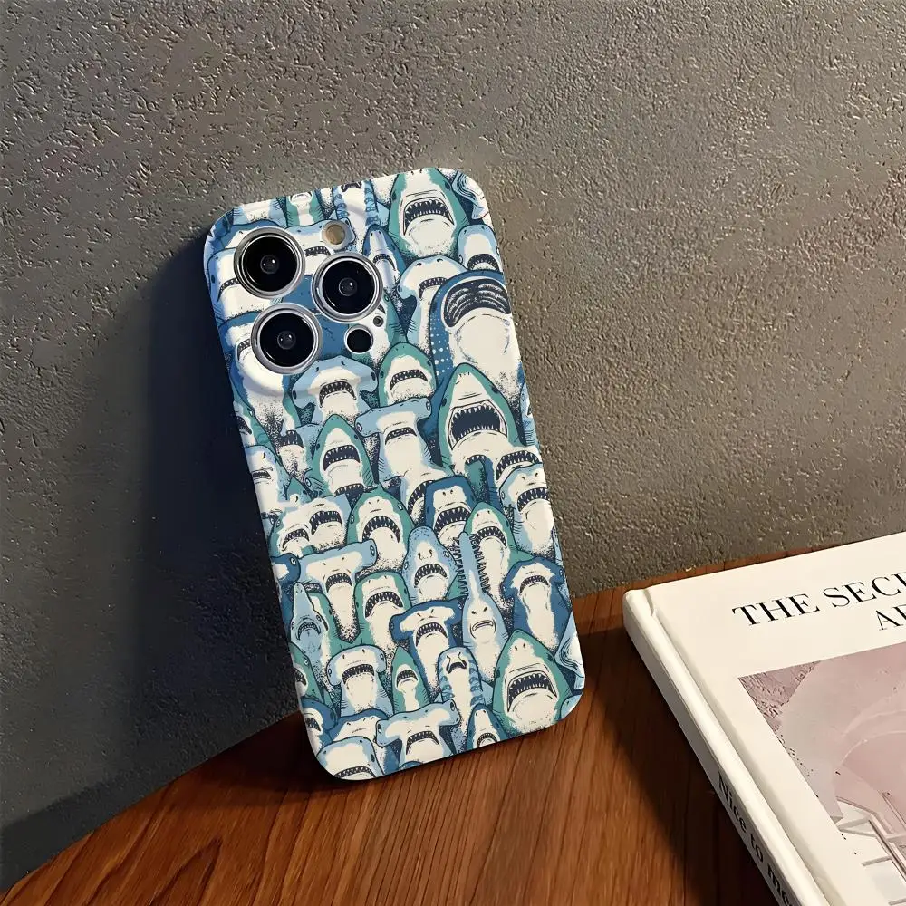 

Чехол для телефона Art Killer Whale Orca для iPhone 17, 16, 15, 14, 13, 12, 11 Pro Max Plus Air Pro, мини-глянцевая пленка, жесткий чехол из ПК