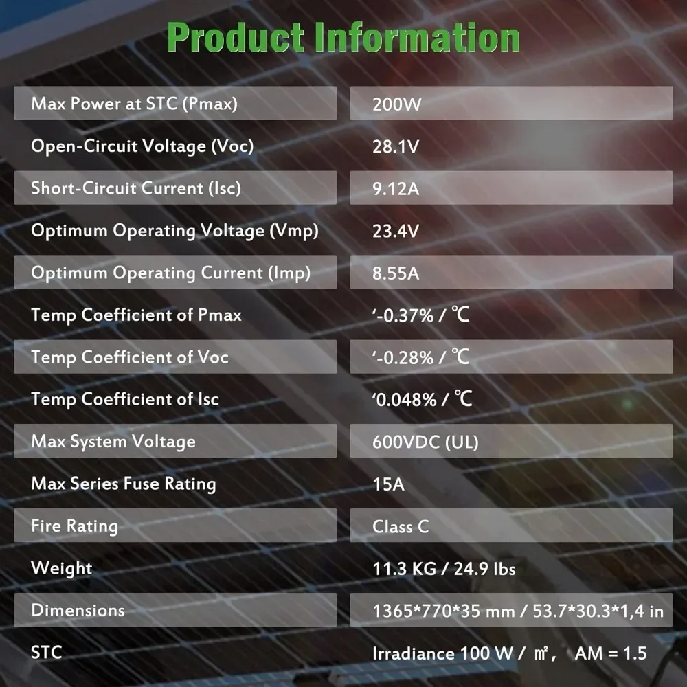 Bifacial 단결정 태양 전지 패널, RV 가정 농장 트레일러 캠핑카용, 고효율 태양 전지 모듈, 400 와트, 12V, 10BB