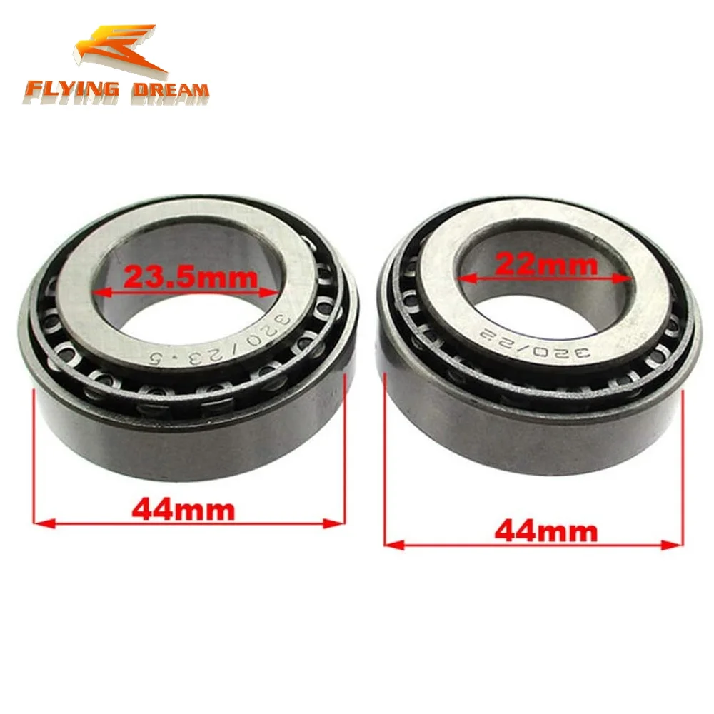 22mm/23.5mm Stem Conical Taper Roller Bearings For Pit Dirt Bike With Newer Style Frames Featuring Twin Tube Bracing