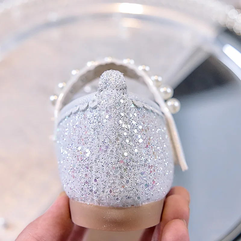 Mädchen Glitzer Strass Schmetterling Perlen Mary Jane Ballerinas Rutschfeste Weiche Sohle Kleinkind Mädchen Hochzeit Party Prinzessin Festliche Schuhe – Detail 21