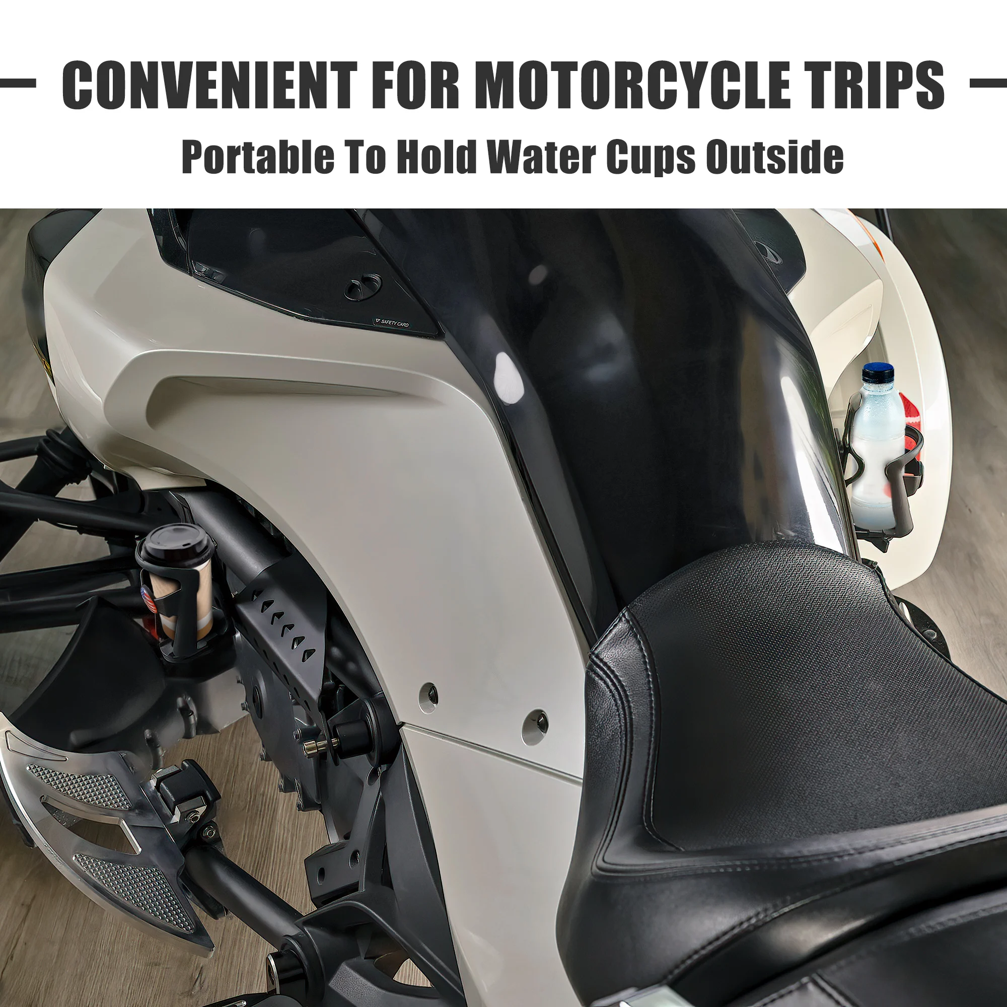 Universal Motorcycle Cup Holder Drink Holder One Pair Left and Right Side Accessory 20oz Bottle Holder for Can Am Spyder F3