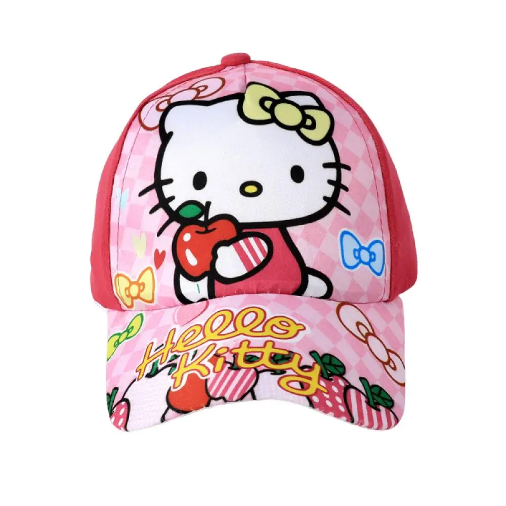 귀여운 산리오 헬로 키티 Pochacco 마이 멜로디 키즈 조정 가능한 야구 모자 여름 야외 스포츠 선 스크린 태양 통기성 모자
