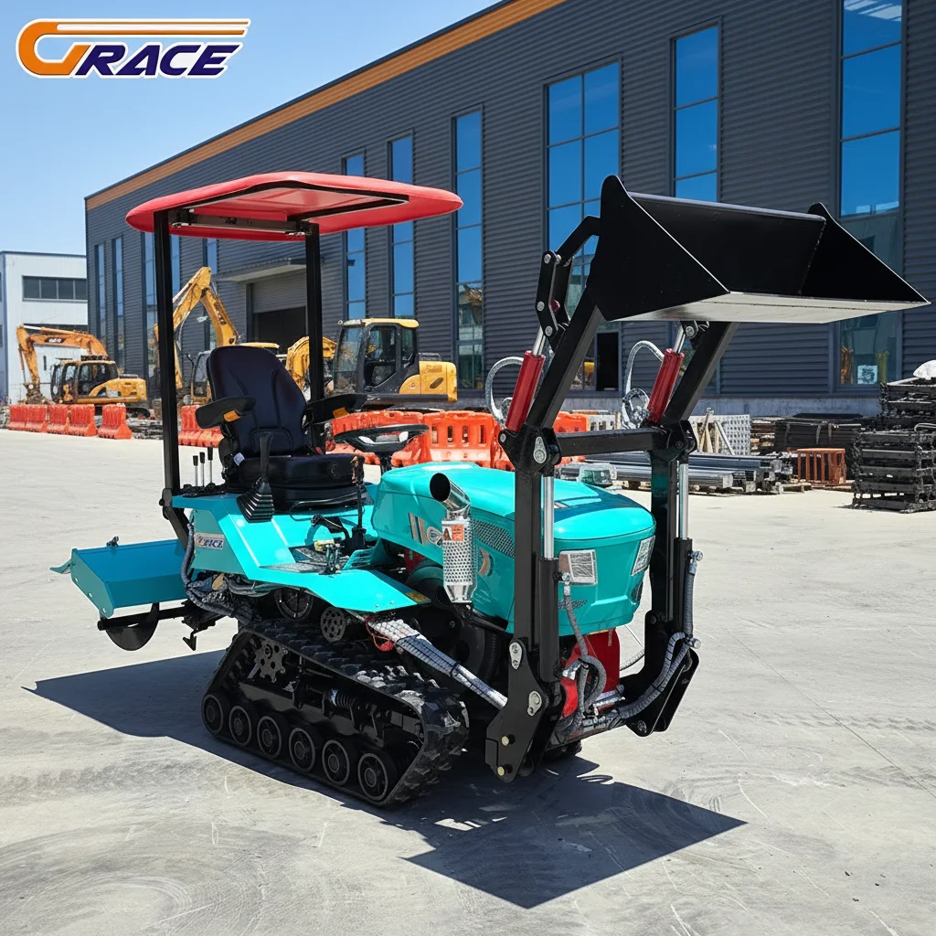 

Customize Multifunctional Crawler Tractor Support Plowing Rototilling And Transportation
