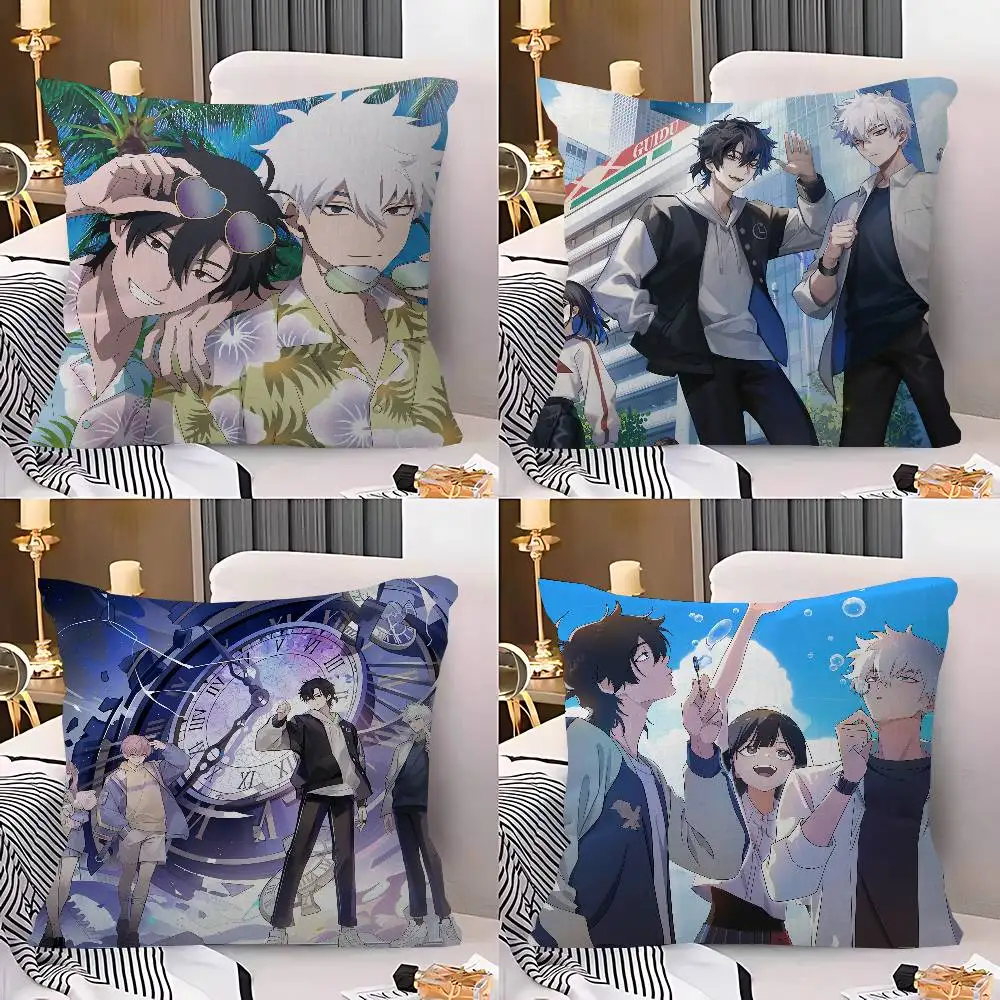 Link C-Click Anime Cushion Cover Car Throw Pillow Case For Sofa Car Christmas Gift 40x40cm 45x45cm