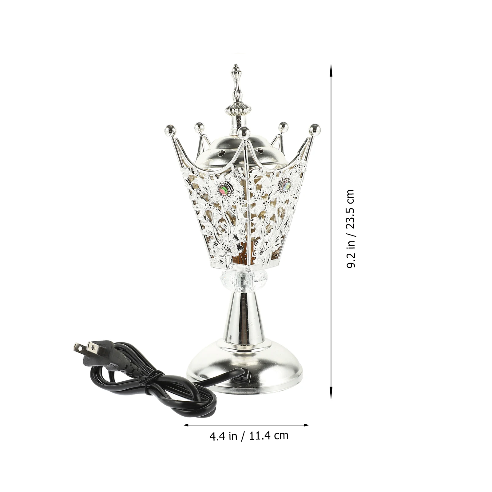 

Retro Electric Incense Burner Iron Study Home Decor Aroma Wax Censer Charcoal Smoke Calming Relaxation Compact Size Stable Table