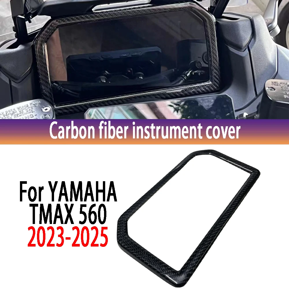 

for Yamaha MAX TMAX560 100% carbon fiber motorcycle accessories dashboard frame cover dashboard screen bar 2023-2025