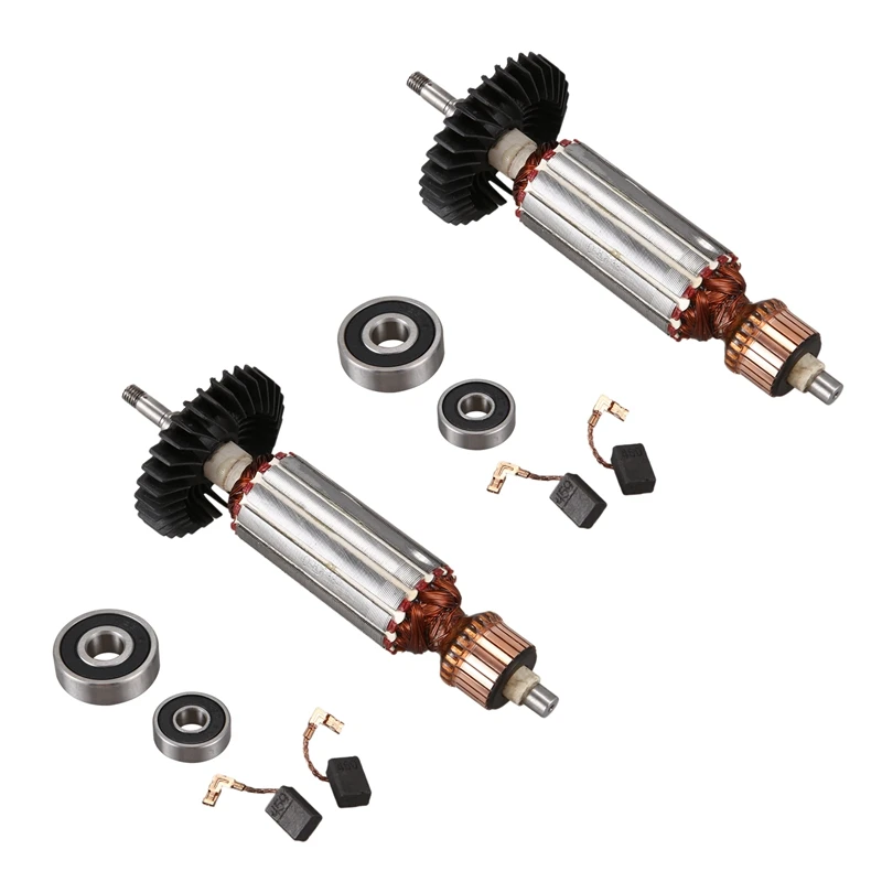 

2X AC 220-240V Armature Anchor Replace For MAKITA GA5030 GA4530 GA4030 GA5034 PJ7000 GA4030R GA4034 Engine Rotor