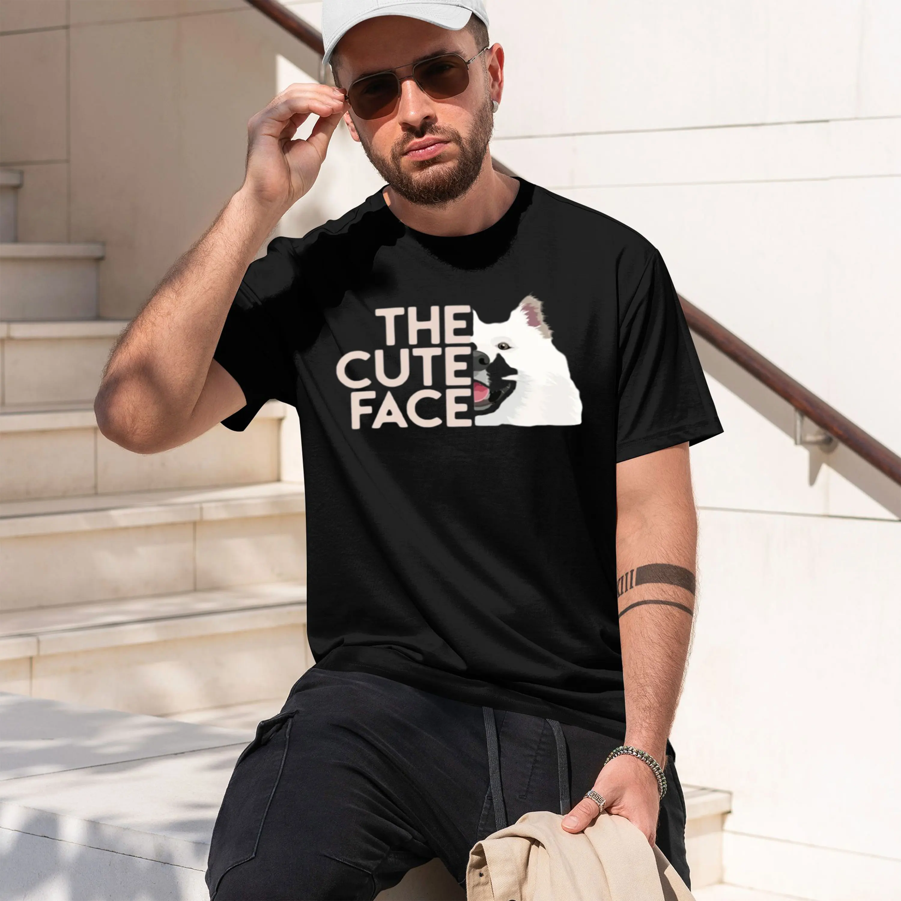 Funny The Cute Face Samoyed g Grh T-shirts Women's Fashion Casual Tshirt Loose T Shirt Lightweight Vaion Tee 2026 New Model Men’