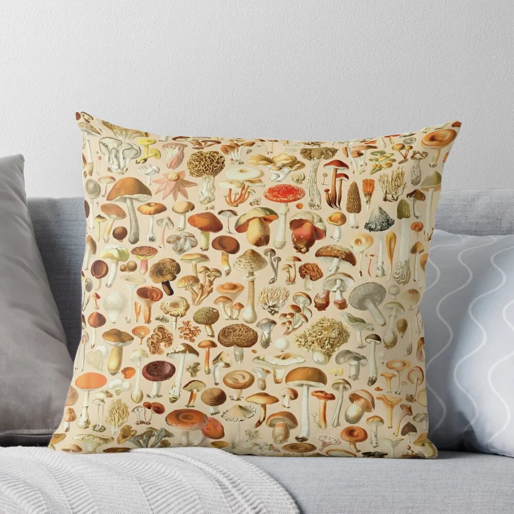 

Vintage Mushroom Designs Collection Throw Pillow Pillows Aesthetic Sitting Cushion