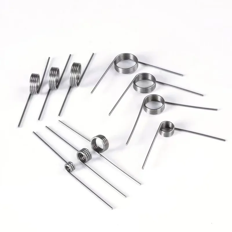 5pcs 304 Stainless Steel Small Torsion Spring 1.0mm Wire Diameter 60 90 120 180 Degree Torsion Springs
