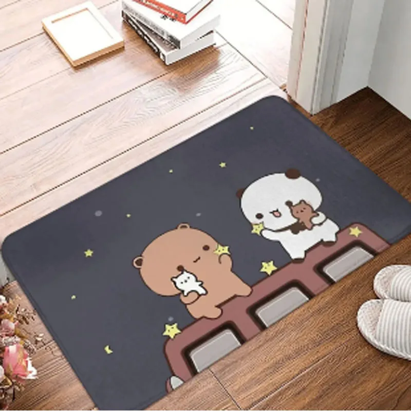 Cute Cartoon Bath Mats Super Absorbent Bathroom Carpet Non-slip Kitchen Area Footpad Living Room Welcome Home Decorative Rugs