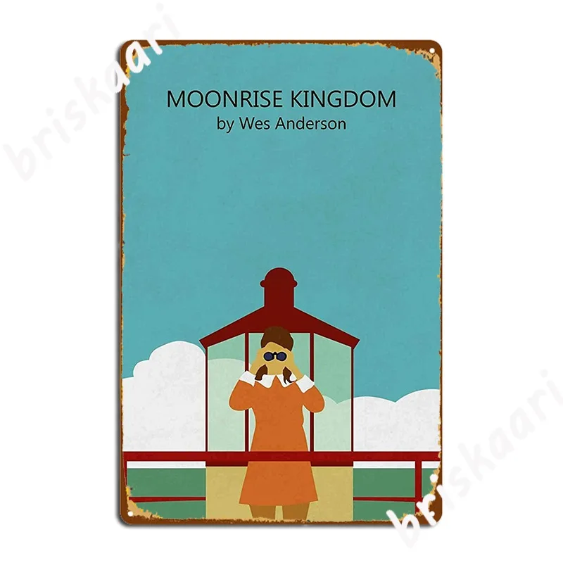 Moonrise Kingdom Metal Plaque Poster Retro Living Room Pub Plates Tin Sign Poster