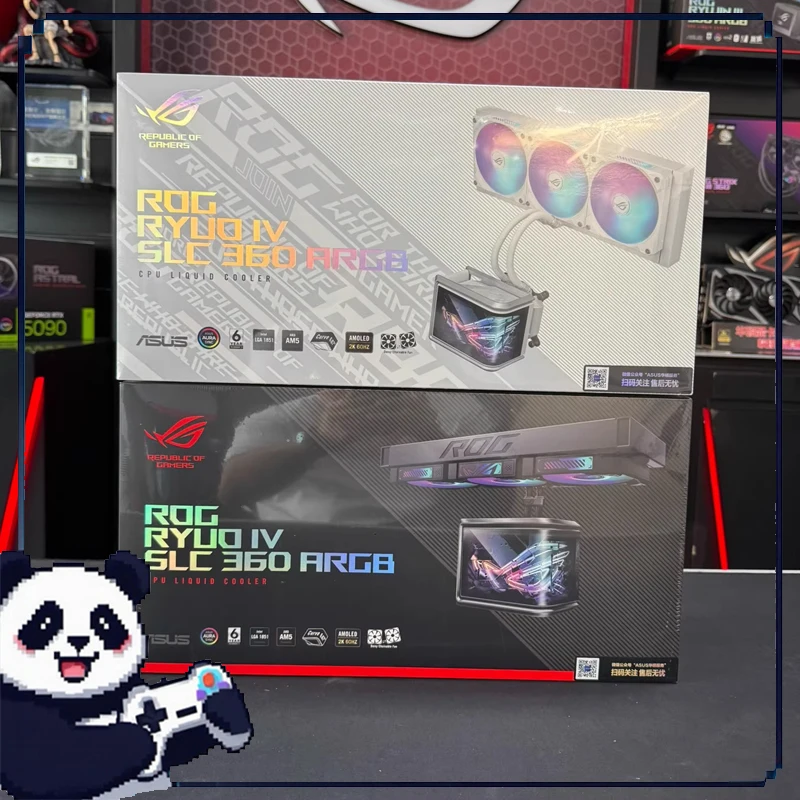 Rog Ryuo 4th 360 Water Cooled Cpu All In One Water Cooled Heat Sink 6.67inch Amoled Curved Screen 2k Desktop Pc Host Accessories