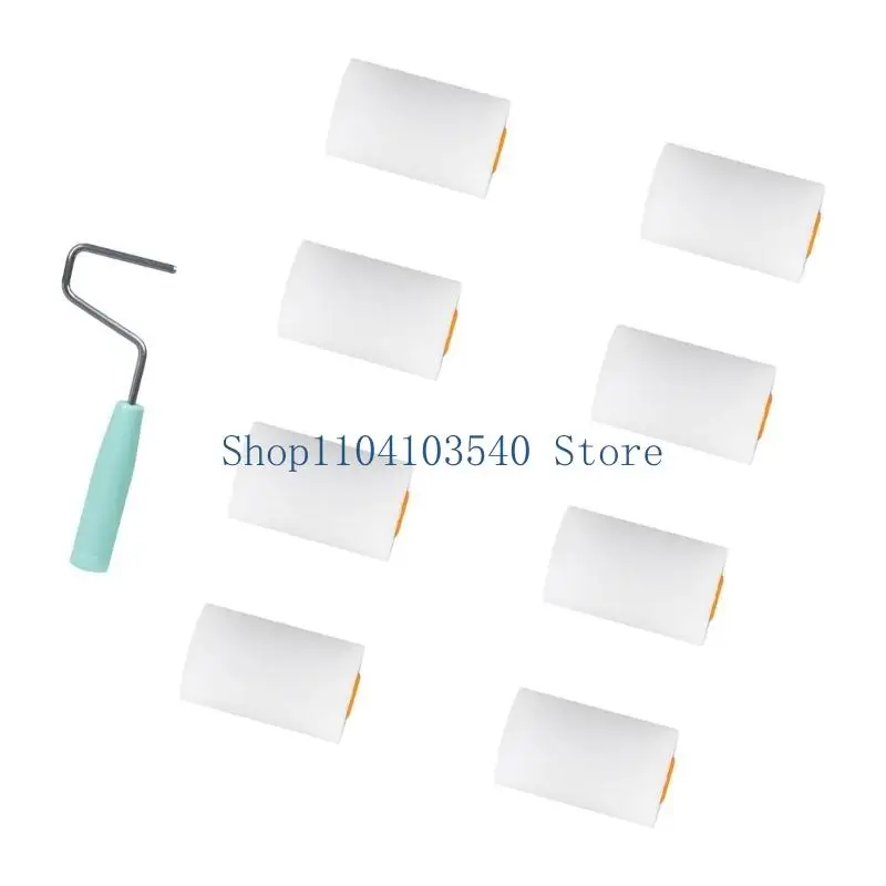 02dc 9pcs Rolos espuma Rolo pintura móveis para necessidade pintura profissional e diy