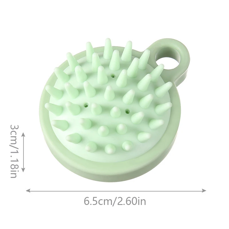 Silicone Shampoo Scalp Massage Comb, Ferramenta Do Cuidado Do Cabelo, Escova De Banho, Escova De Chuveiro