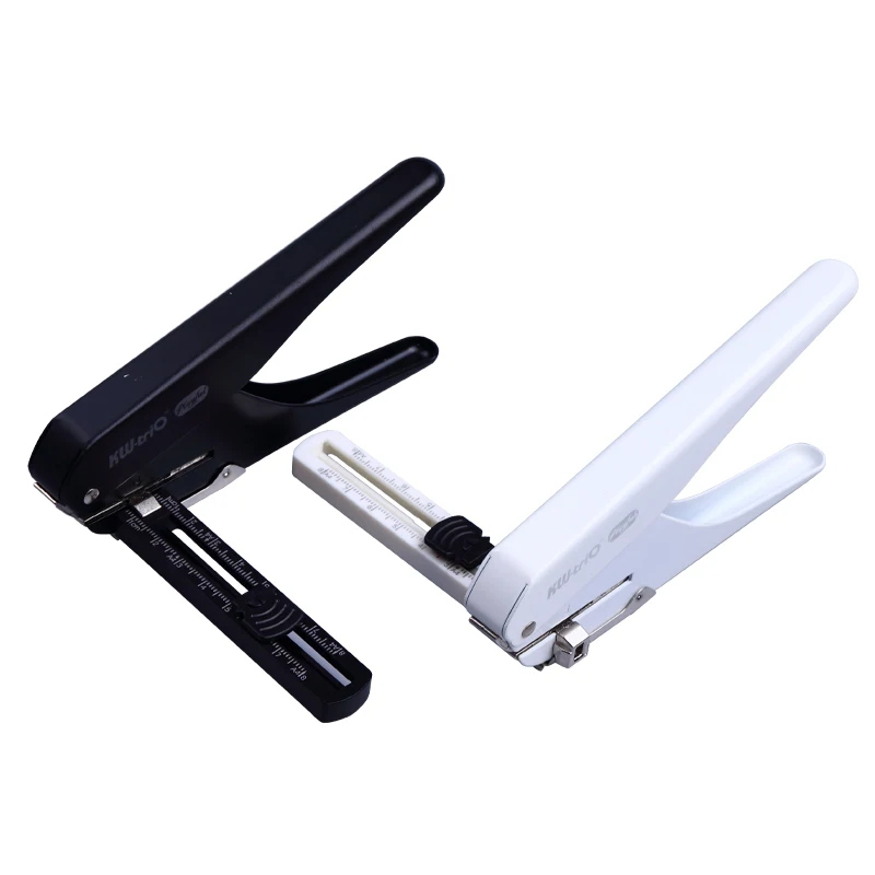 Perforadora para A4 A5 B5, para cuaderno, álbum de recortes, diario, KW-trio, perforadora de papel de un solo orificio, papel de hojas sueltas de Metal de mano