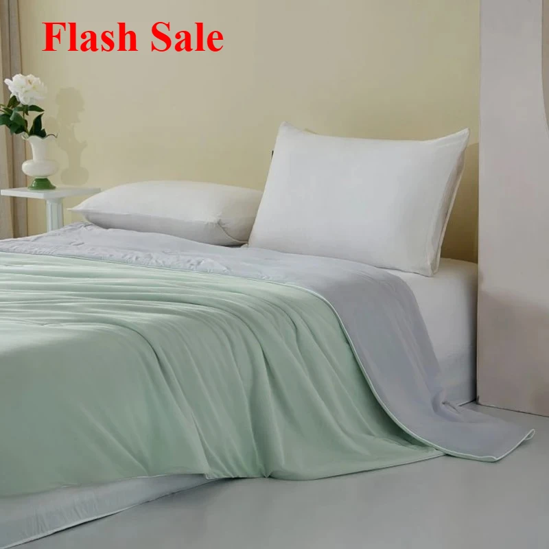 

New cool black technology cool silk summer cool quilt air conditioner quilt single double ice silk quilt machine washable