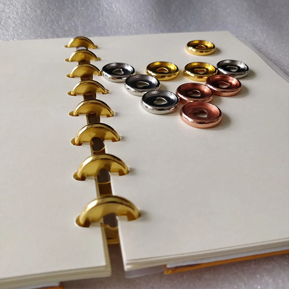 

10pcs Frosted Binding Discs 1 Inch Plastic Binder Rings For Loose-Leaf Notebook Diy Planner Organizer School Stationery Book