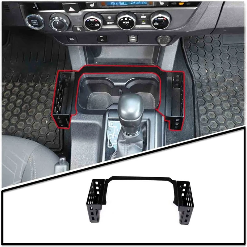 

Storage Baskets On Both Sides Of The Gearshift Gear Shifter Storage Box For Toyota Tacoma 2016-2022 Interior Accessories