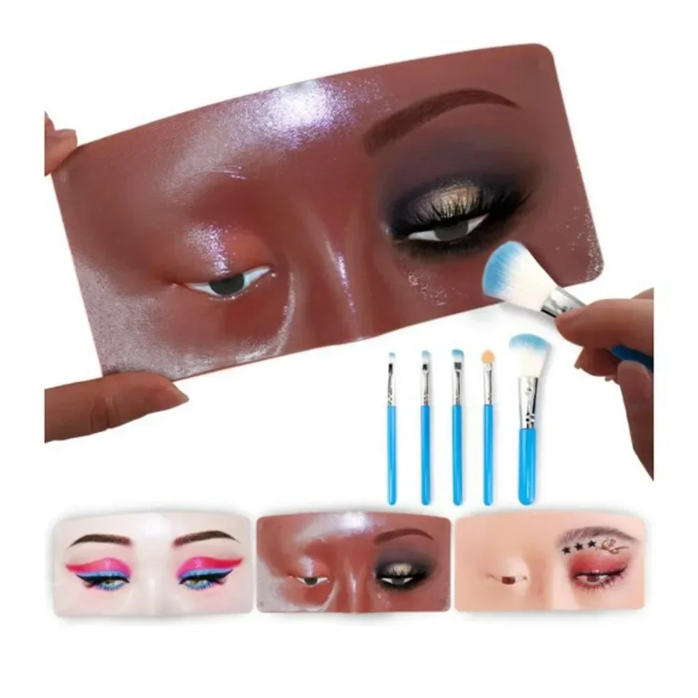 Face Makeup Practice Silicone Mold, Makeup Practice Board Silicone, Eyebrow Eyeshadow Practice