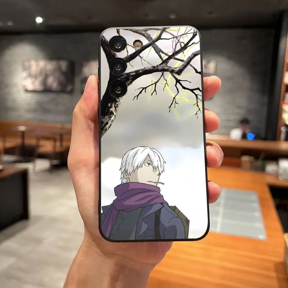 

Anime M-MushiShi Ginko Phone Case For Samsung Galaxy S25 S22 S23 S24 Ultra S21 S20 5G Protective Soft Silicone TPU Funda