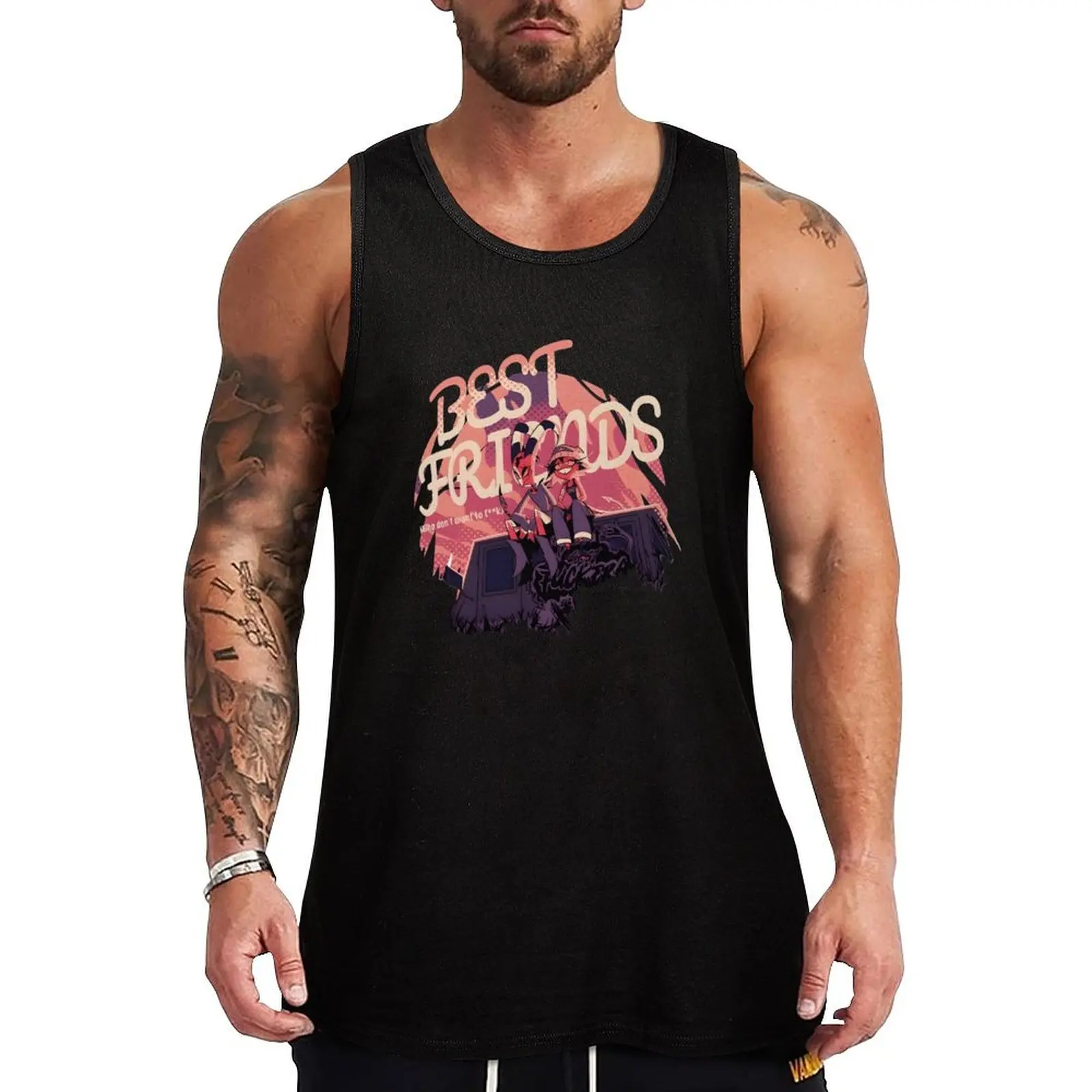 

Best Friends - T-shirt Helluva Boss Tank Top Outdoor UV Tank Top Sun Protection Sleeveless Shirt