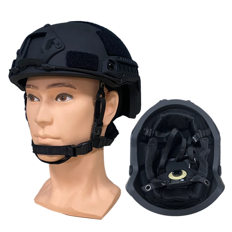 Casque balistique pare-balles, casque Dulhelmet, haute coupe, haute qualité, balle de coussin de suspension, PE, NIJ, Prospects, IA Fast Wendy\'s