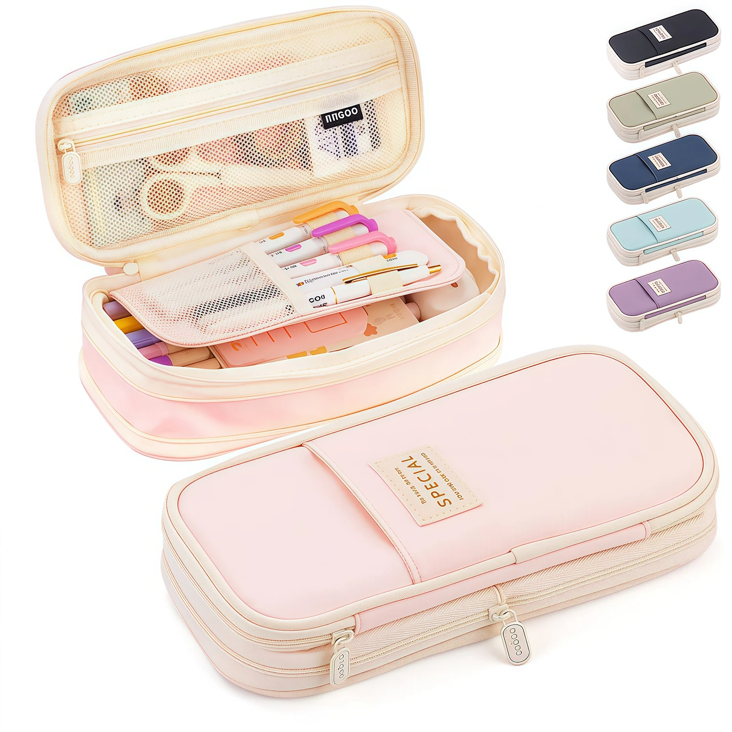 Étuis à crayons Kawaii grande capacité, trousse à crayons, boîte de rangement pour filles, étudiants, bureau, fournitures scolaires