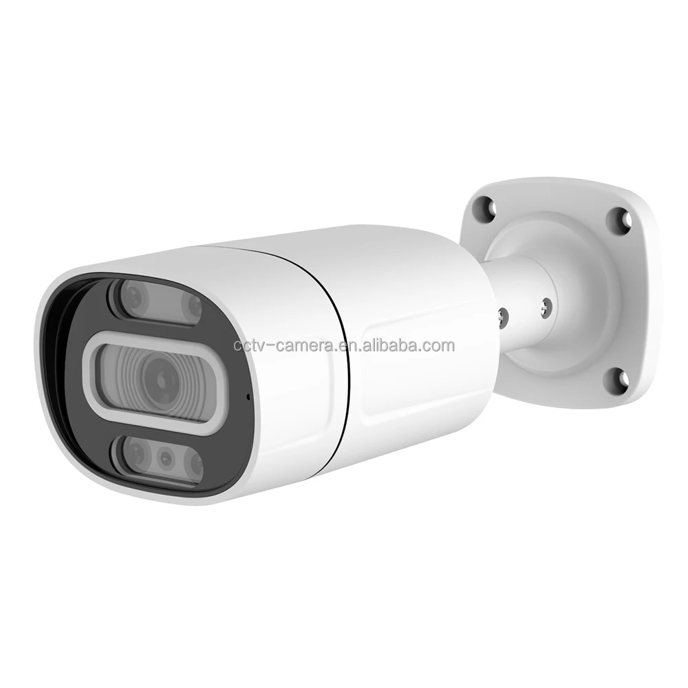 

July003 Latest Technology Color Night Vision Warm Light 4 in 1 Hybrid Coaxial Audio CCTV Security HD AHD Bullet Camera