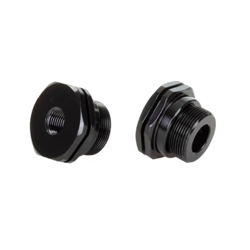 

Custom CNC Machining Precision Metal Parts Hex threaded fittings with sealing grooves