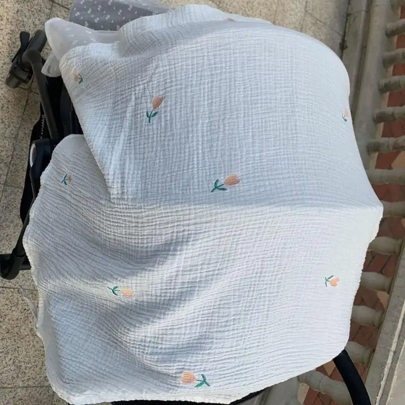 54DF غطاء عربة الطفل تنفس شبكة البعوض صافي الشاش ظلة الزجاج الأمامي واقية من الشمس الستار