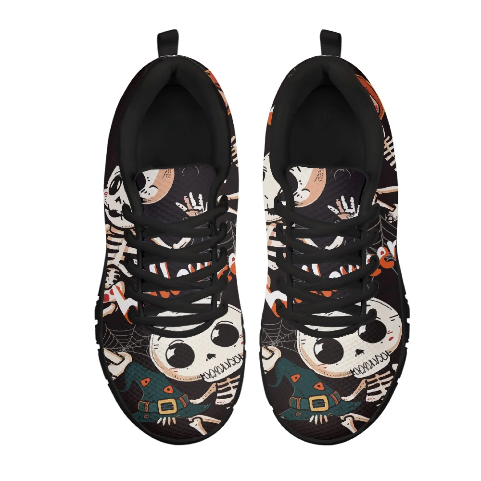 Coloranimal Happy Skeletons Women Professional Fitness Shoes for Work Non-Slip Sole Training Shoes for Outdoor