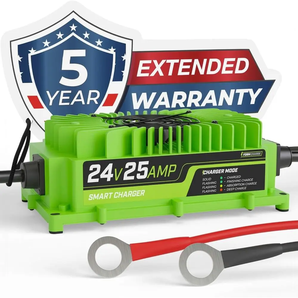 

24 Volt Battery Charger for Genie Skyjack, JScissor Lift, Forklift, Electric Pallet Jack, Floor Scrubber - 24V 25A