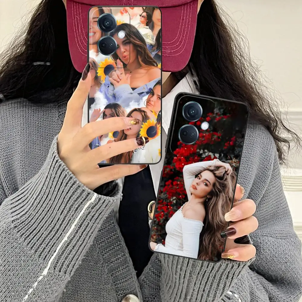 Addison Rae حافظة هاتف محمول ل ممن لهم رينو 14 13 12 11 10 9 8 7 6 5 F T Pro 5G غطاء الطباعة الملونة غطاء جميل الهاتف الذكي #1