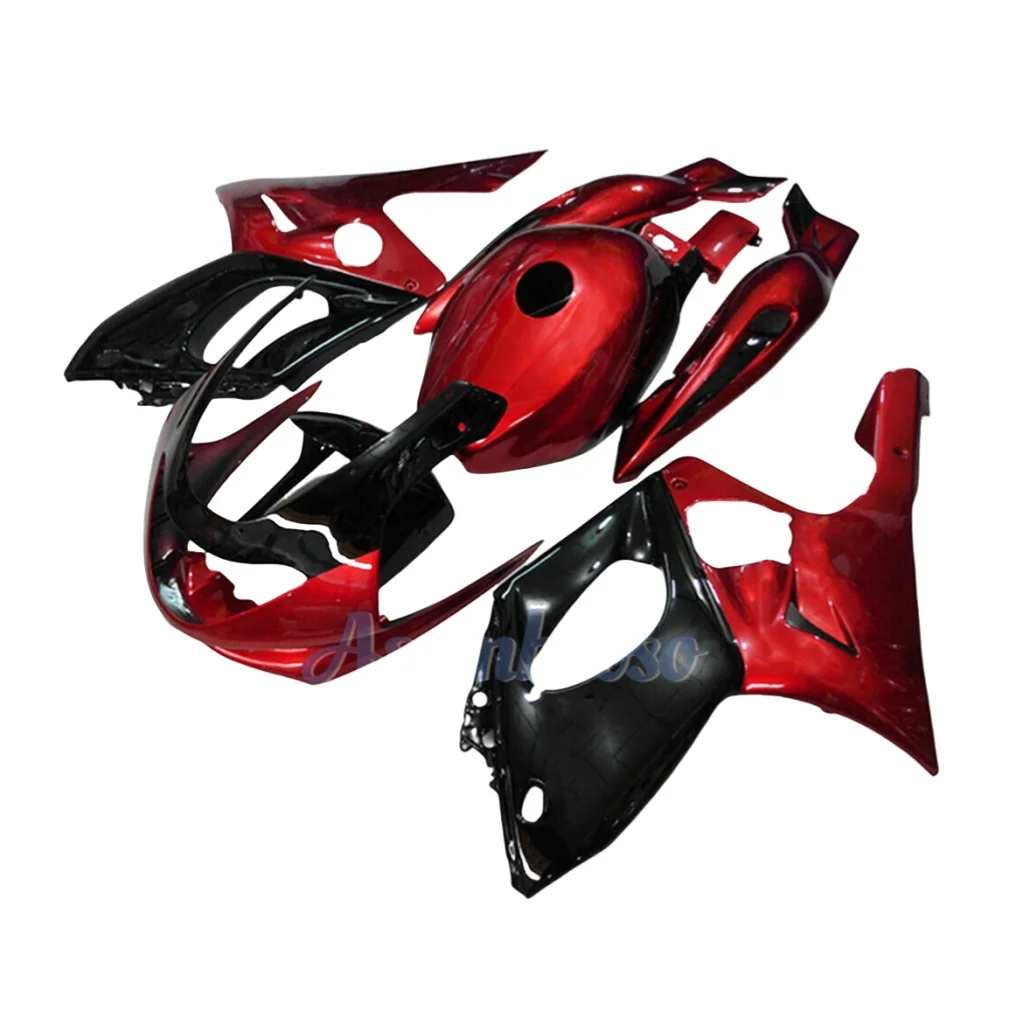 For YAMAHA  YZF600R 2002 2003 2004 2005 2006 2007 Thundercat YZF 600R 96 97 98 99 00 01 YZF-600R Red Black Fairing set