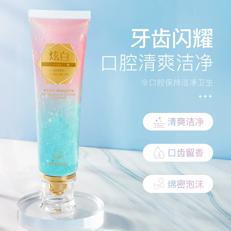 

Whitening Toothpaste Nicotinamide Dazzling Toothpaste Remove Plaque Stains Teeth Oral Hygiene Clean Fresh Breath Teeth Care