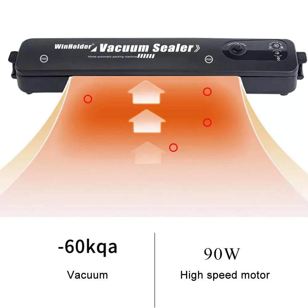 Máquina Home portátil do aferidor do vácuo, preservação automática do alimento, armazenamento, embalagem seca, molhada do vácuo, livre 10 sacos da selagem, 3 em 1