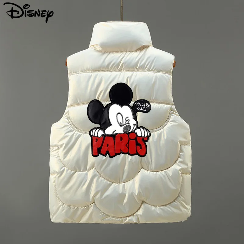 Disney New Arrival Brand Clothing Top Fashion Mickey Mouse Embroidery Loose Cardigan Winter Coat Casual Cotton-padded Jacket